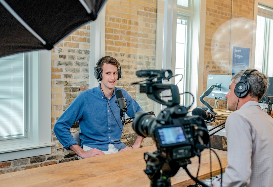 interview setup microphone